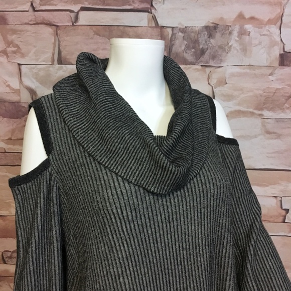Pull Femme Style&co Col Rond Noir Taille M - Mélange De Coton Avec Motif Étoiles